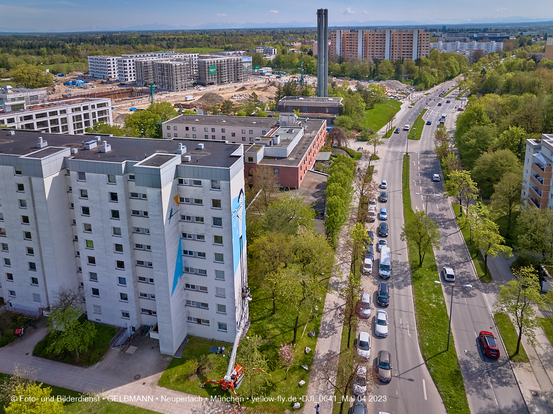 04.05.2023 - Graffiti am Karl-Marx-Ring 75 in Neuperlach